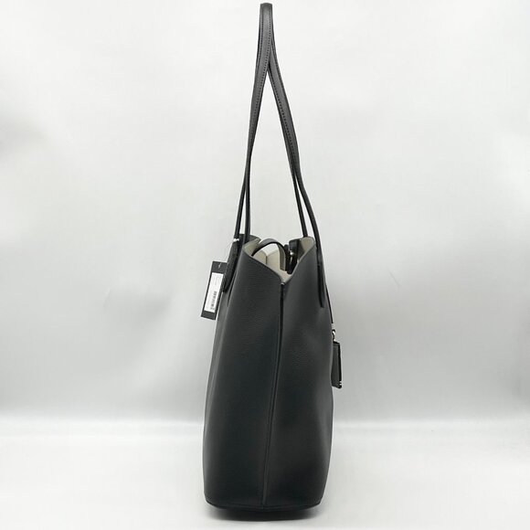 Kate Spade Black Crossgrain Leather Suite Work Tote Bag - Picture 3 of 12